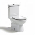 Modern one-piece toilet with smooth ceramic construction and dual flush system 70 x 40 x 80cm